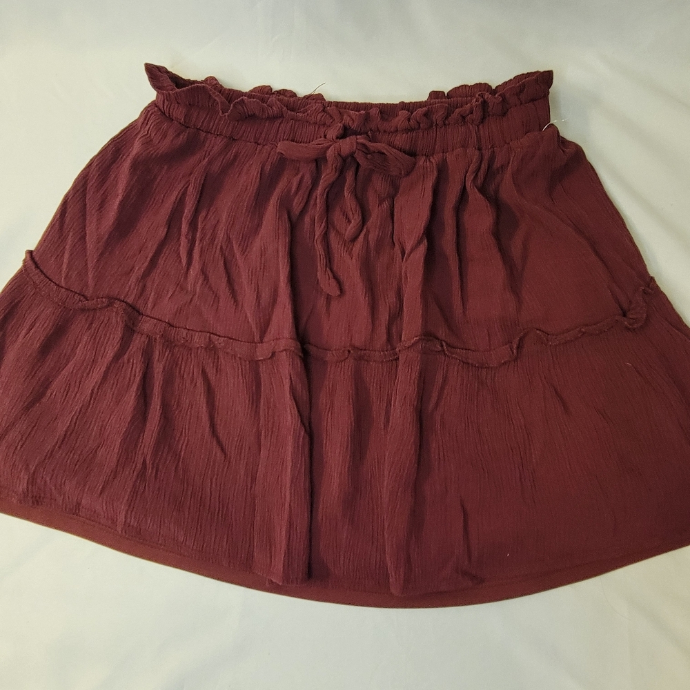 BONGO Burgundy Mini Skirt